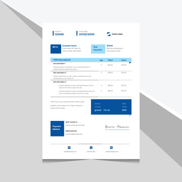 Minimal Invoice Template