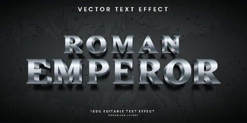 Roman emperor 3d text effect template