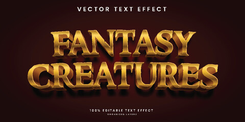 Golden font style 3d template