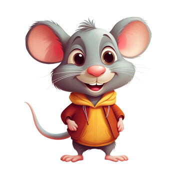 Mouse Character Cute Cartoon Rat Illustration