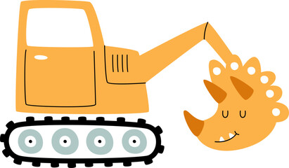 Dinosaur Excavator Truck