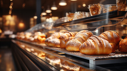 blurred bakery shop