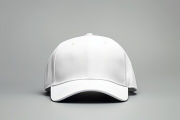 White Cap Mockup, Isolated Blank Collared Shirt Template, Front And Back View, White Background