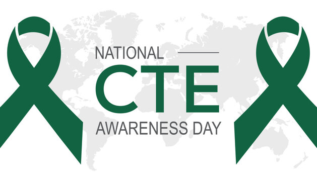 Vector illustration on the theme of National chronic traumatic encephalopathy (CTE) awareness day observed each year during January.banner, Holiday, poster, card and background design.
