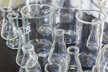 Russia. Saint-Petersburg. Dishes of the chemical laboratory.