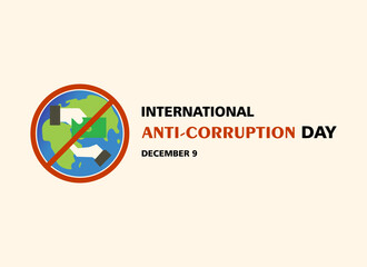Anti Corruption Day vector flat design.
Design vector illustration Anti Corruption Day editable. 
