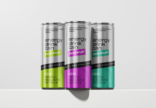 Energy Drink Can Mockup