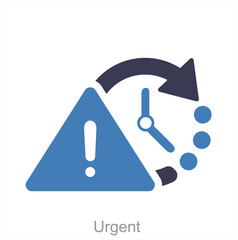 Urgent and alert icon concept