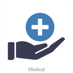 Medical and medical sign icon concept