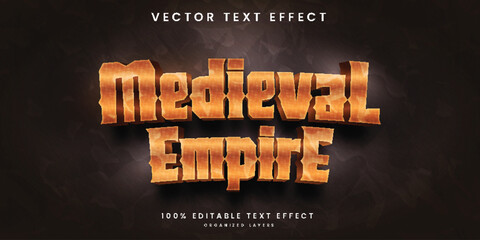 Editable 3d text effect in old vintage style