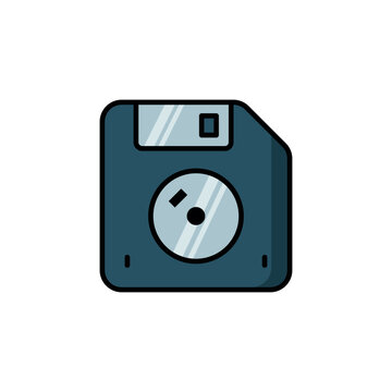 Floppy Disk Icon Vector Design Template