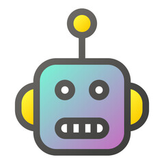 Robot face icon