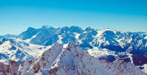 High Alps Mountain Range Panorama