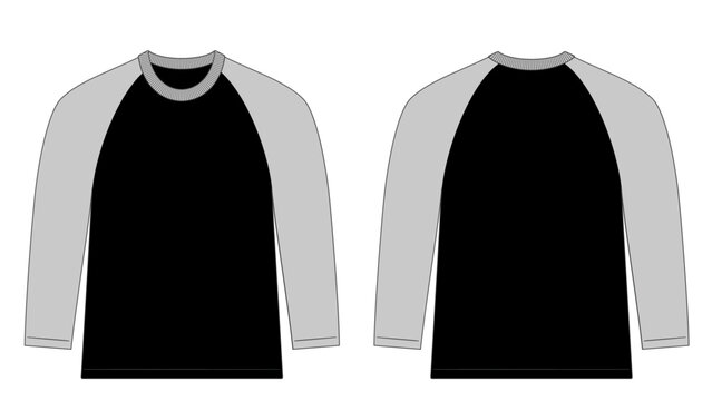Black sales sleeve raglan