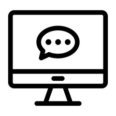 monitor icon and computer action