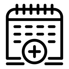 Calendar action icon