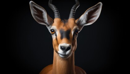 close up of a giraffe