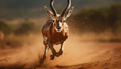 Foto op Plexiglas impala in the desert © Ersan