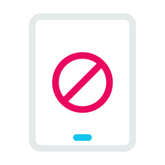 Tablet icon and technology action