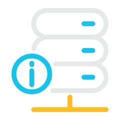 Big data and server action icon