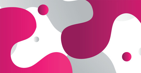 Abstract liquid wave background with red and white gradient color background