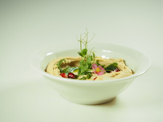 Homemade hummus