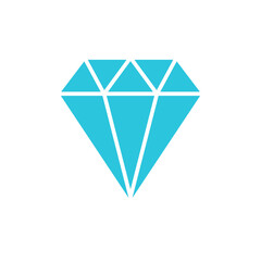 Diamond symbol icon. From blue icon set.