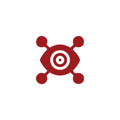 Artificial intelligence icon on white background