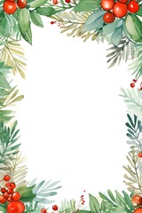 Fototapeta premium Christmas background frame with place for your text.