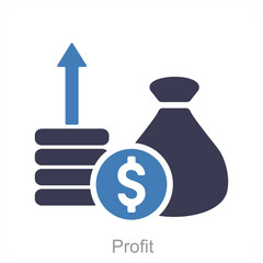 Profit and money icon concept 