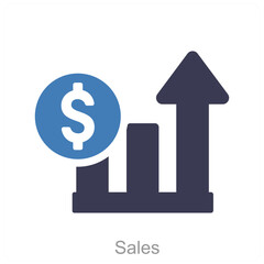 Sales and business icon concept 