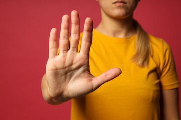 Concept for the day of elimination of violence against women.