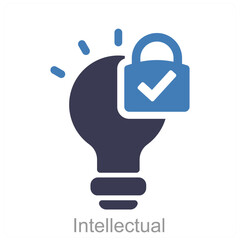 Intellectual and idea icon concept 