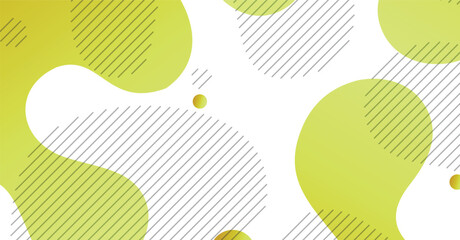 Abstract liquid wave background with yellow and white gradient color background