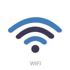 WIFI and signal icon concept 