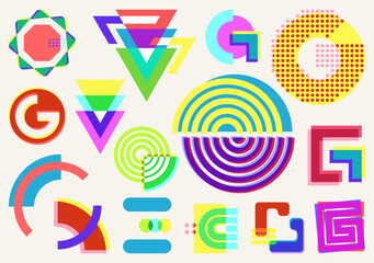 G - RISOGRAPH STOCK, COLORFUL AND COOL IN VECTOR DESIGN