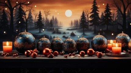 A Holiday Village With Sparkling Christmas Lights, Background Images , Hd Wallpapers, Background Image - obrazy, fototapety, plakaty