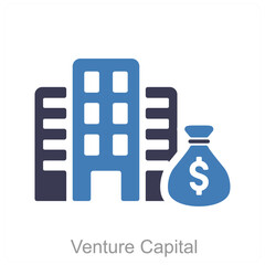 Venture Capital and coin icon concept