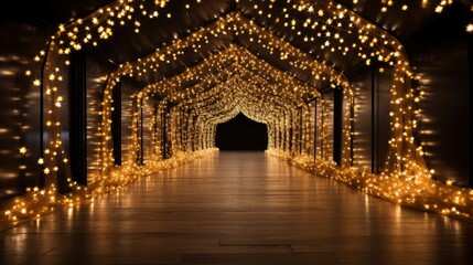 A Mesmerizing Christmas Light Tunnel Tunnel Immer , Background Images , Hd Wallpapers, Background Image