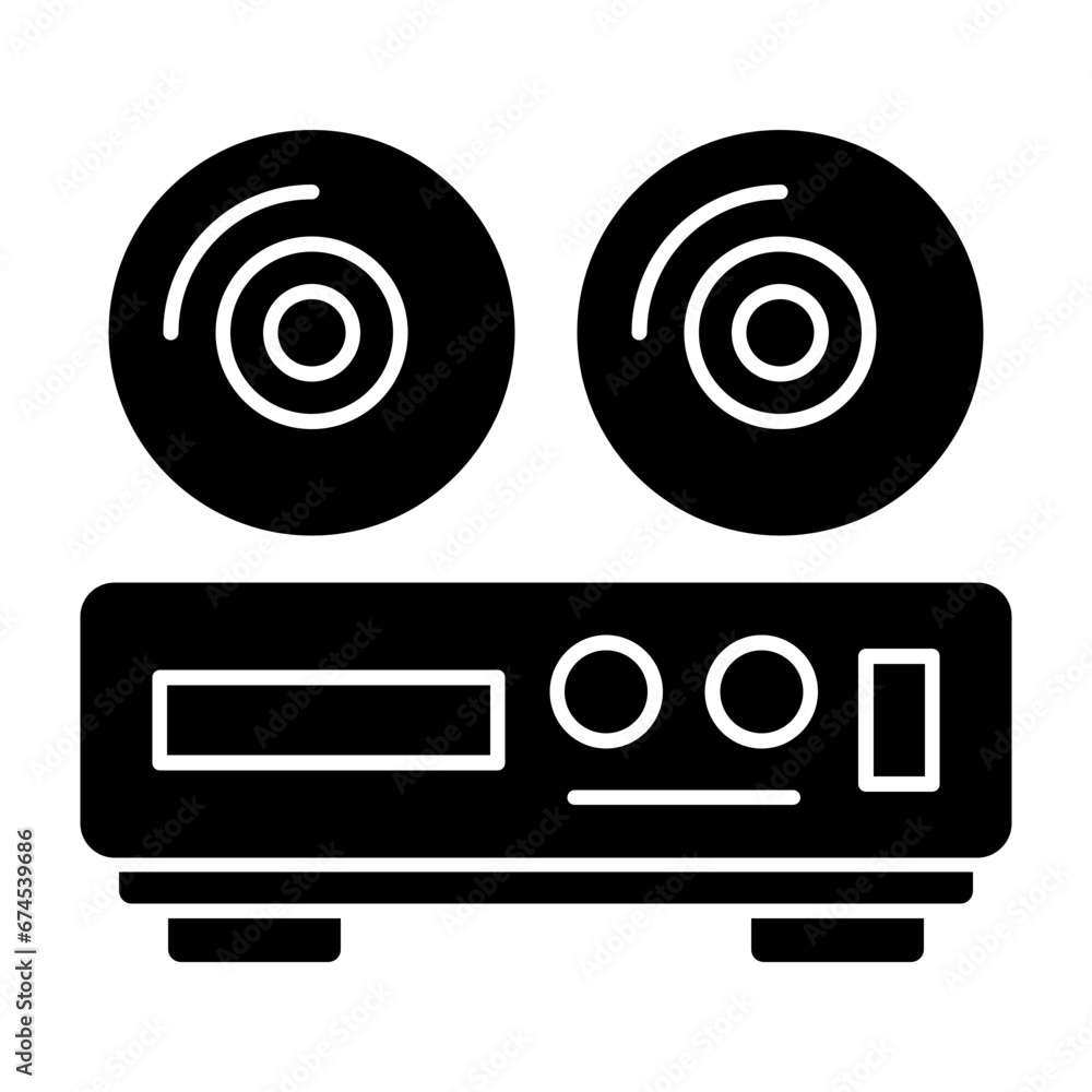 Poster dvd player icon