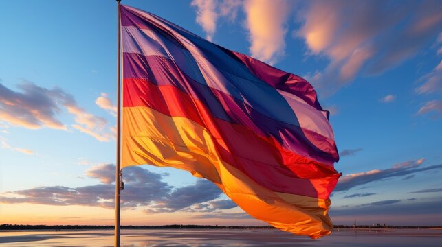 A Rainbow Flag In Solidarity With World Aids Day, Background Images , Hd Wallpapers, Background Image