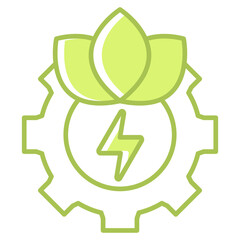 Green Cog icon
