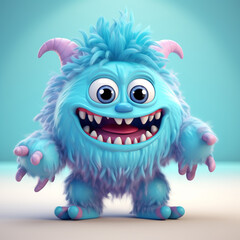 Fototapeta premium Creature Toy A toy that resembles a unique and fantastical creature, combining elements of imagination, creativity, and playfulness. generative AI.