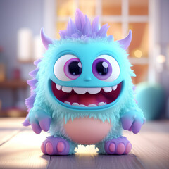 Fototapeta premium Creature Toy A toy that resembles a unique and fantastical creature, combining elements of imagination, creativity, and playfulness. generative AI.