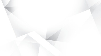 Fototapeta premium Abstract geometric white and gray color background. Vector illustration.