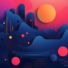 background with stars and stripes