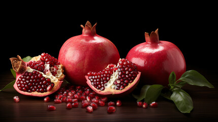 Obraz na płótnie Canvas Fresh ripe pomegranate