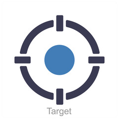 Target and map icon concept