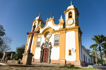 Catholic Mother Church of Santo Antonio in the city of Tiradentes in Minas Gerais