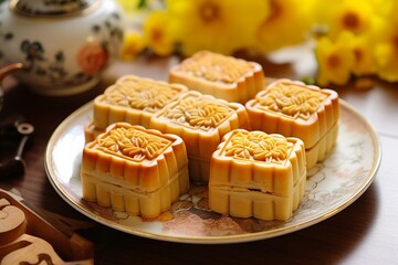 Chinese Snow Skin Mooncakes for Mid-Autumn Festival